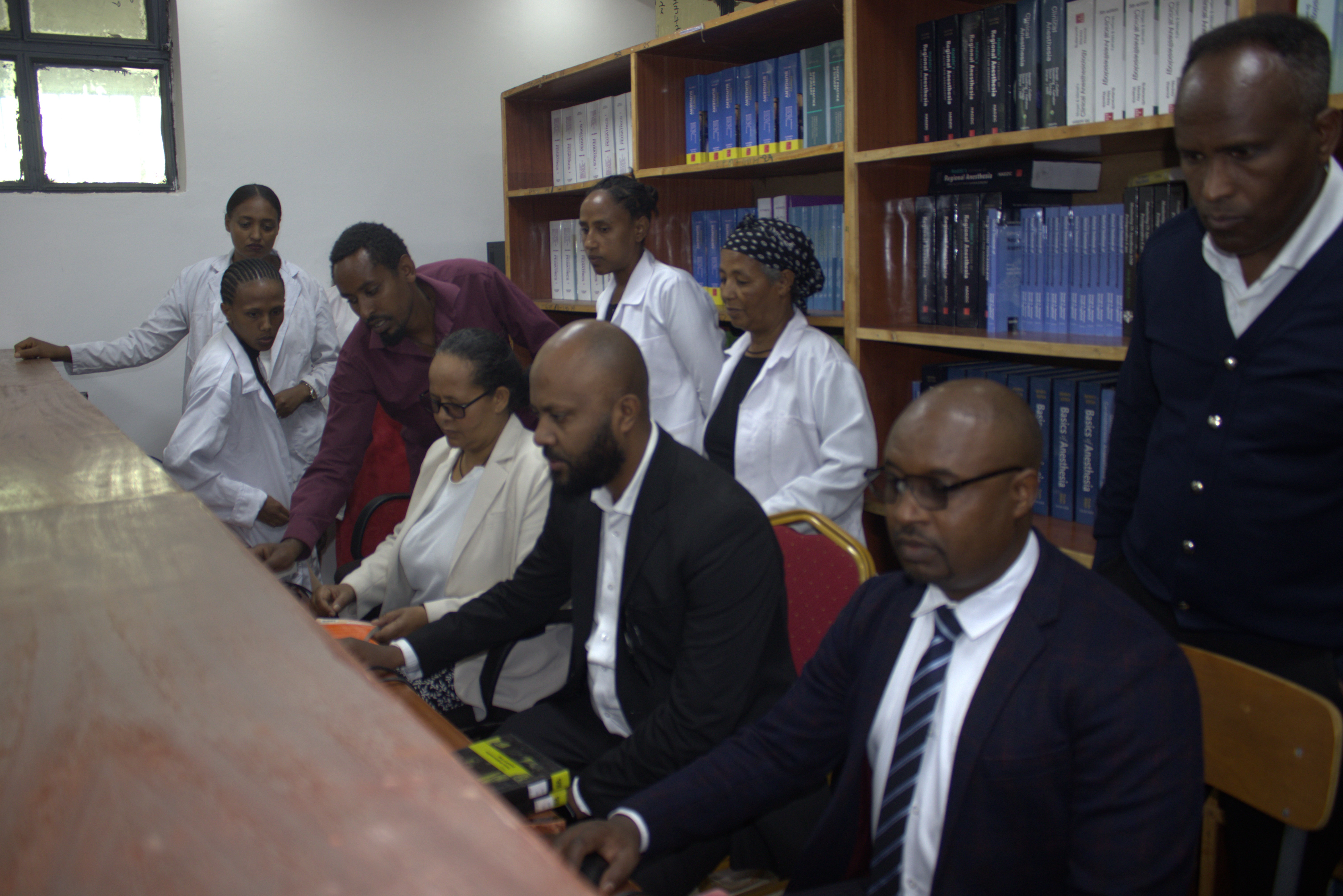 College-Built Digital Library System Begins Data Entry at Menelik II College